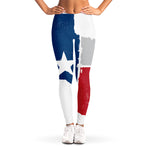 Texas State Flag Print Women's Leggings