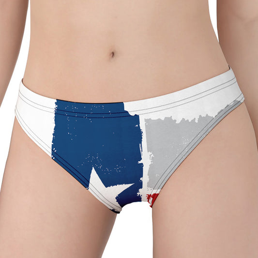 Texas State Flag Print Women's Panties