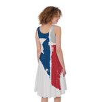 Texas State Flag Print Women's Sleeveless Dress