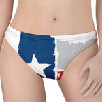Texas State Flag Print Women's Thong