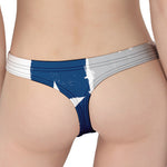 Texas State Flag Print Women's Thong