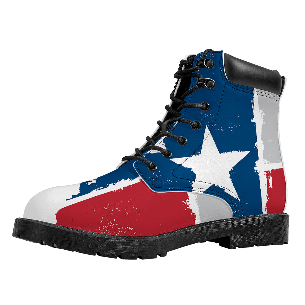 Texas State Flag Print Work Boots