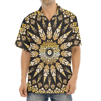 Thai Mandala Print Aloha Shirt