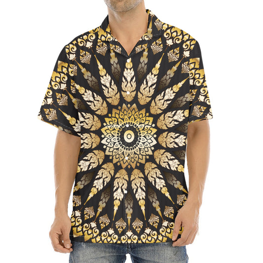 Thai Mandala Print Aloha Shirt