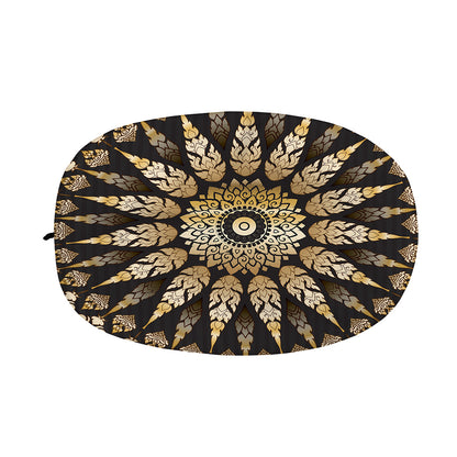 Thai Mandala Print Car Side Mirror Covers
