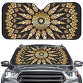 Thai Mandala Print Car Windshield Sun Shade