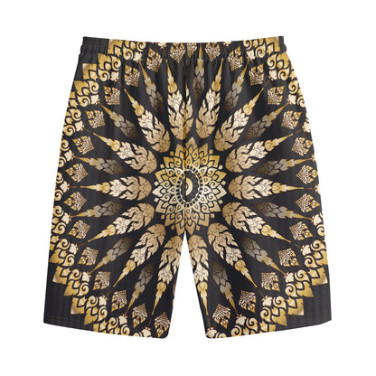 Thai Mandala Print Cotton Shorts