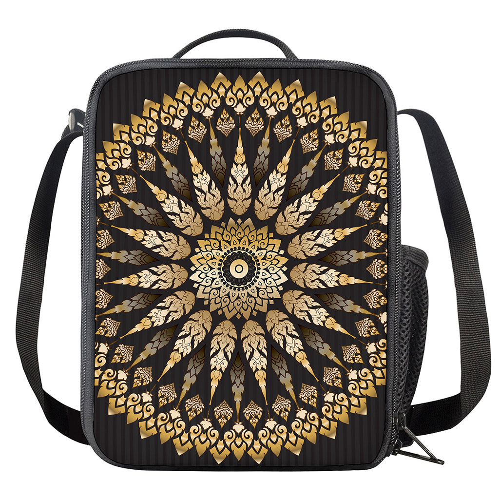 Thai Mandala Print Crossbody Lunch Bag
