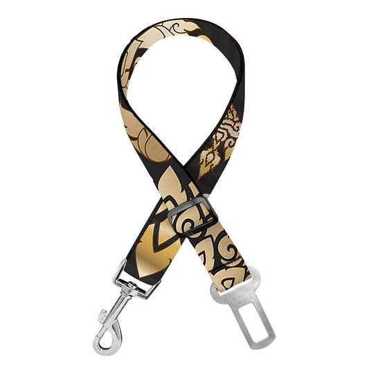 Thai Mandala Print Dog Seat Belt