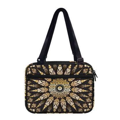Thai Mandala Print Double Strap Bible Bag