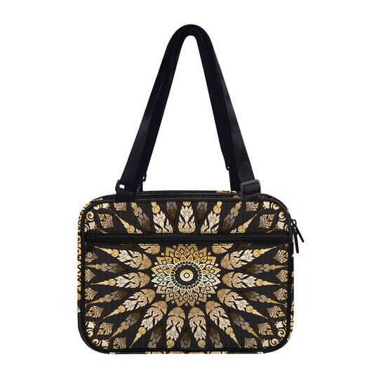 Thai Mandala Print Double Strap Bible Bag