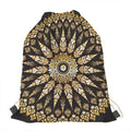 Thai Mandala Print Drawstring Bag
