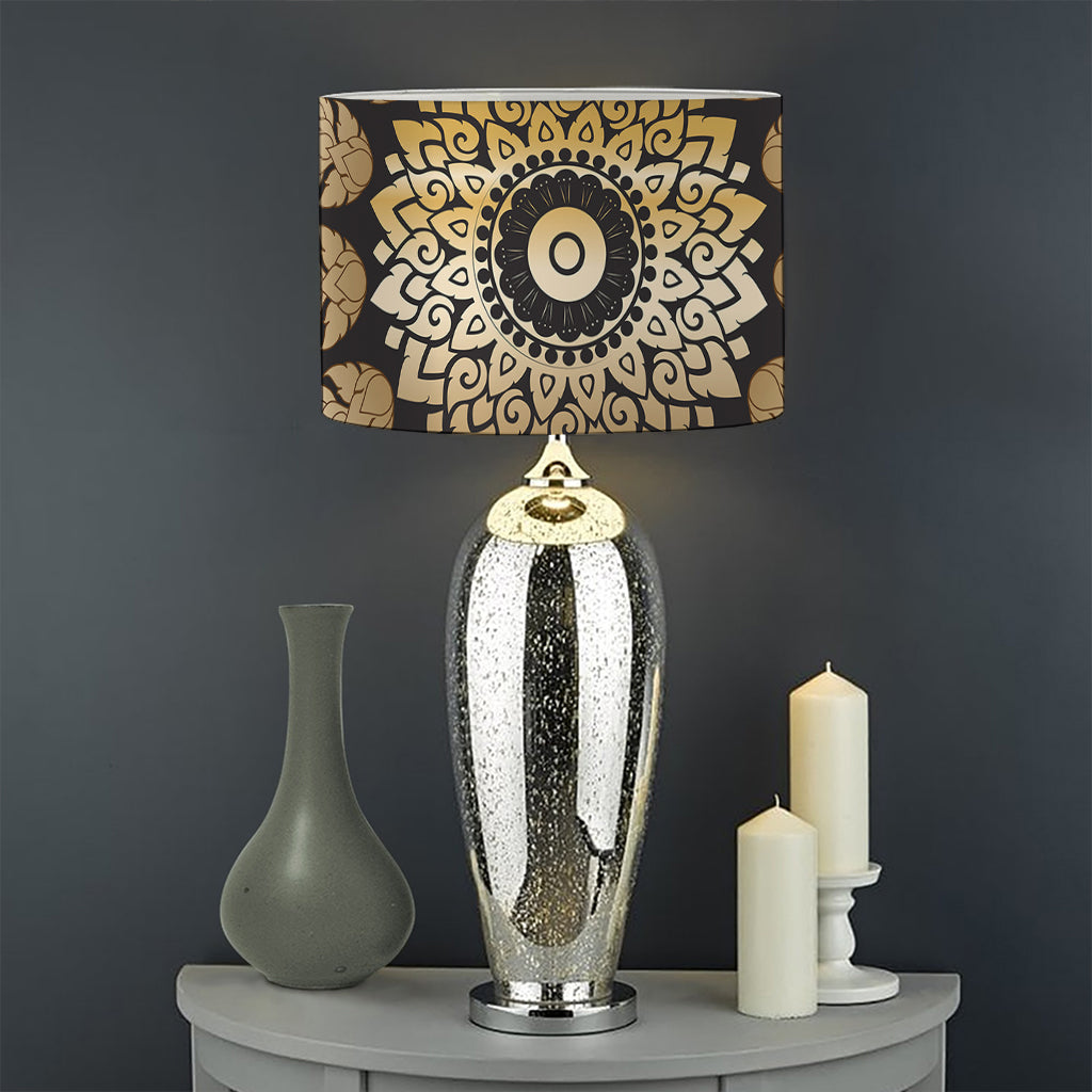 Thai Mandala Print Drum Lamp Shade
