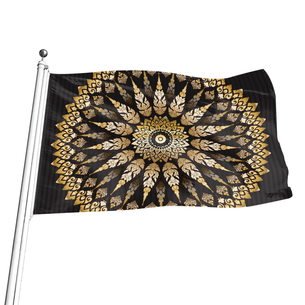 Thai Mandala Print Flag