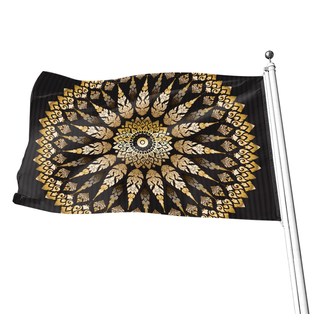 Thai Mandala Print Flag