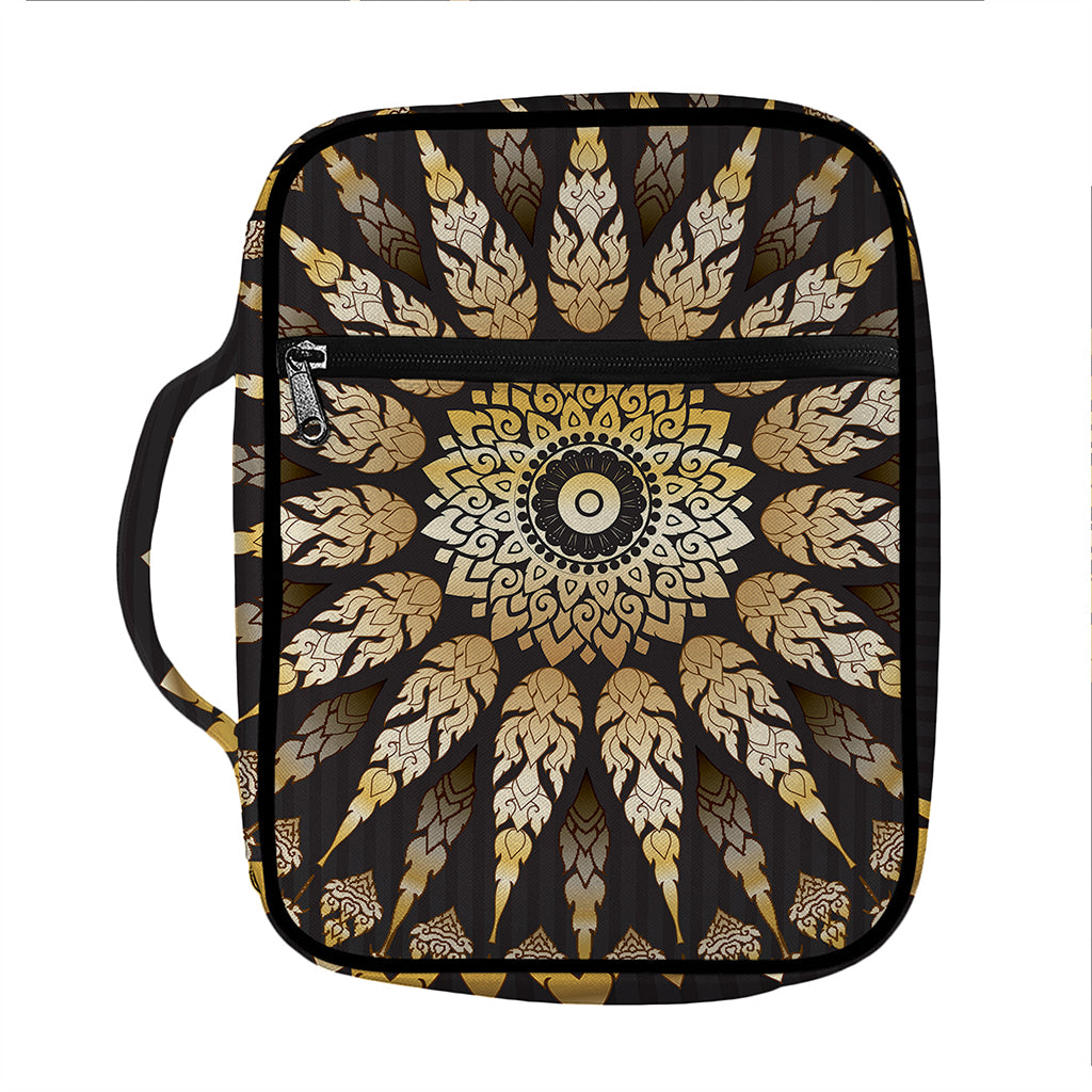 Thai Mandala Print Front Pocket Bible Bag