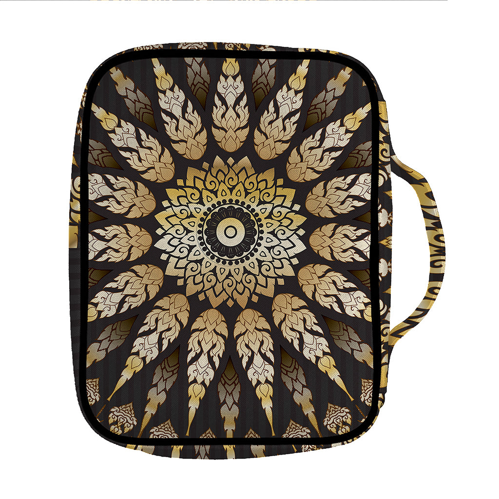 Thai Mandala Print Front Pocket Bible Bag