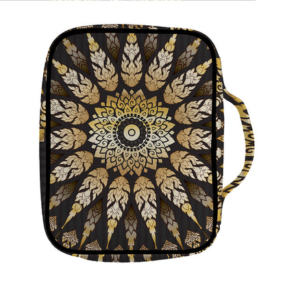 Thai Mandala Print Front Pocket Bible Bag