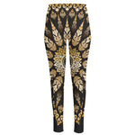 Thai Mandala Print High-Waisted Pocket Leggings