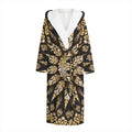 Thai Mandala Print Hooded Bathrobe