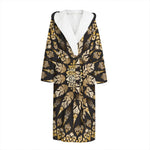Thai Mandala Print Hooded Bathrobe