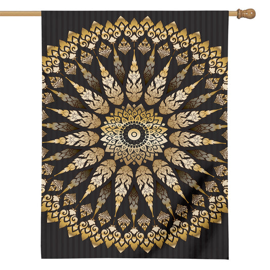 Thai Mandala Print House Flag