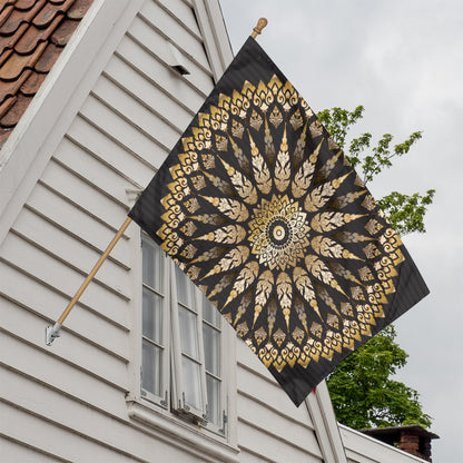Thai Mandala Print House Flag