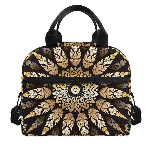 Thai Mandala Print Insulated Lunch Bag