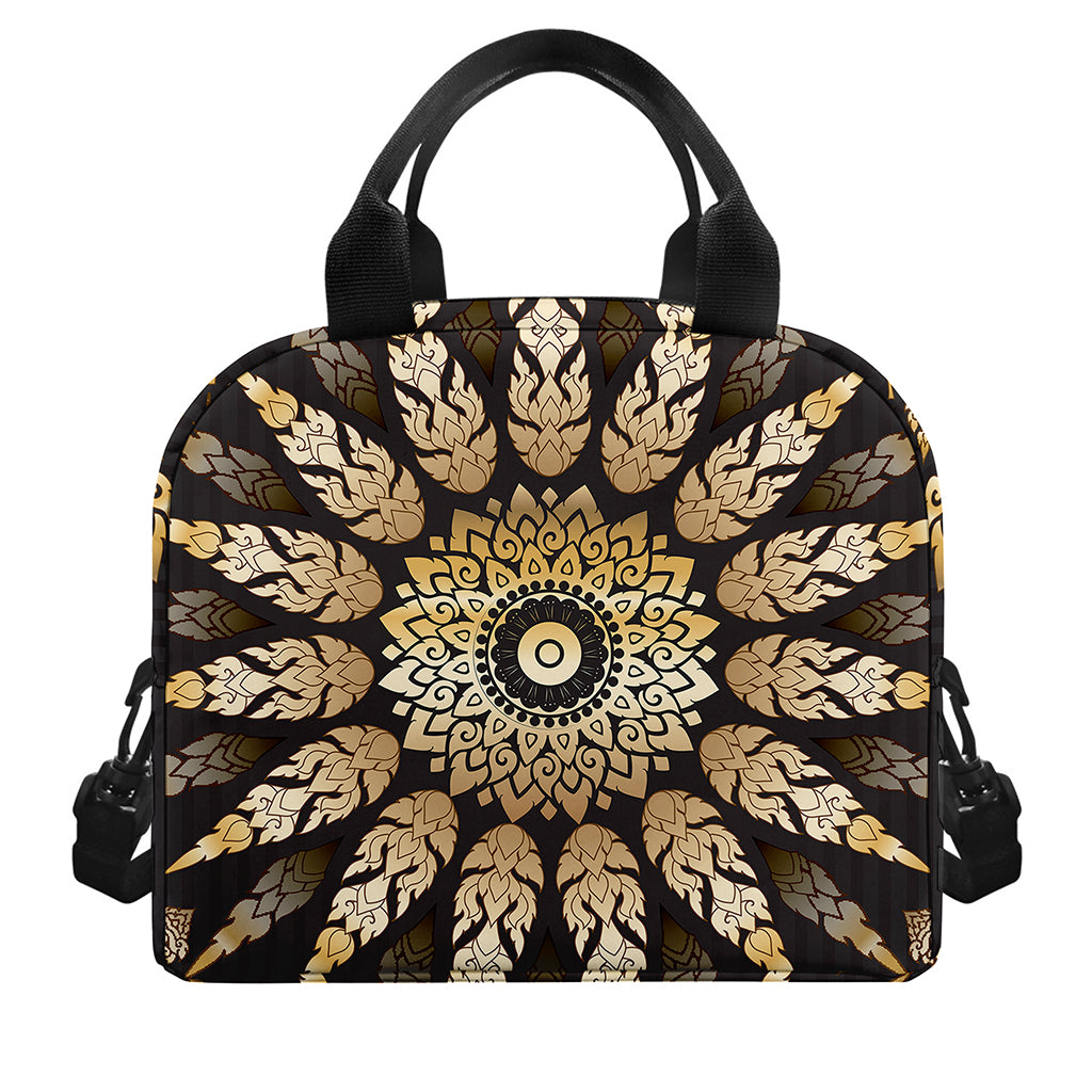 Thai Mandala Print Insulated Lunch Bag