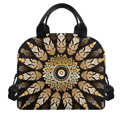 Thai Mandala Print Insulated Lunch Bag