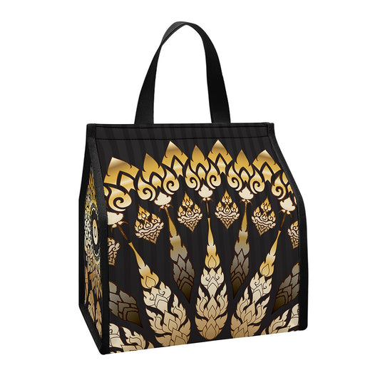 Thai Mandala Print Insulated Lunch Tote