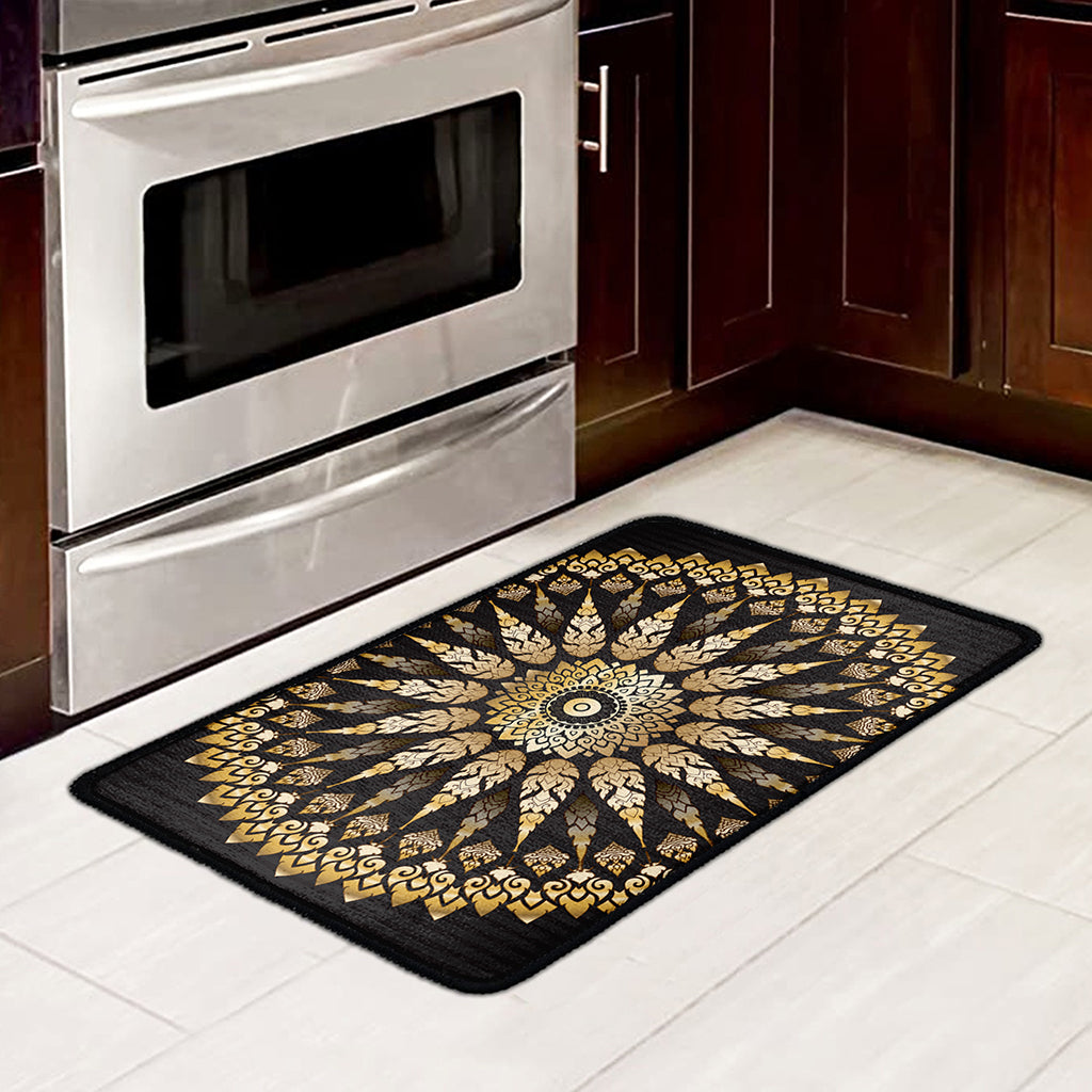 Thai Mandala Print Kitchen Mat