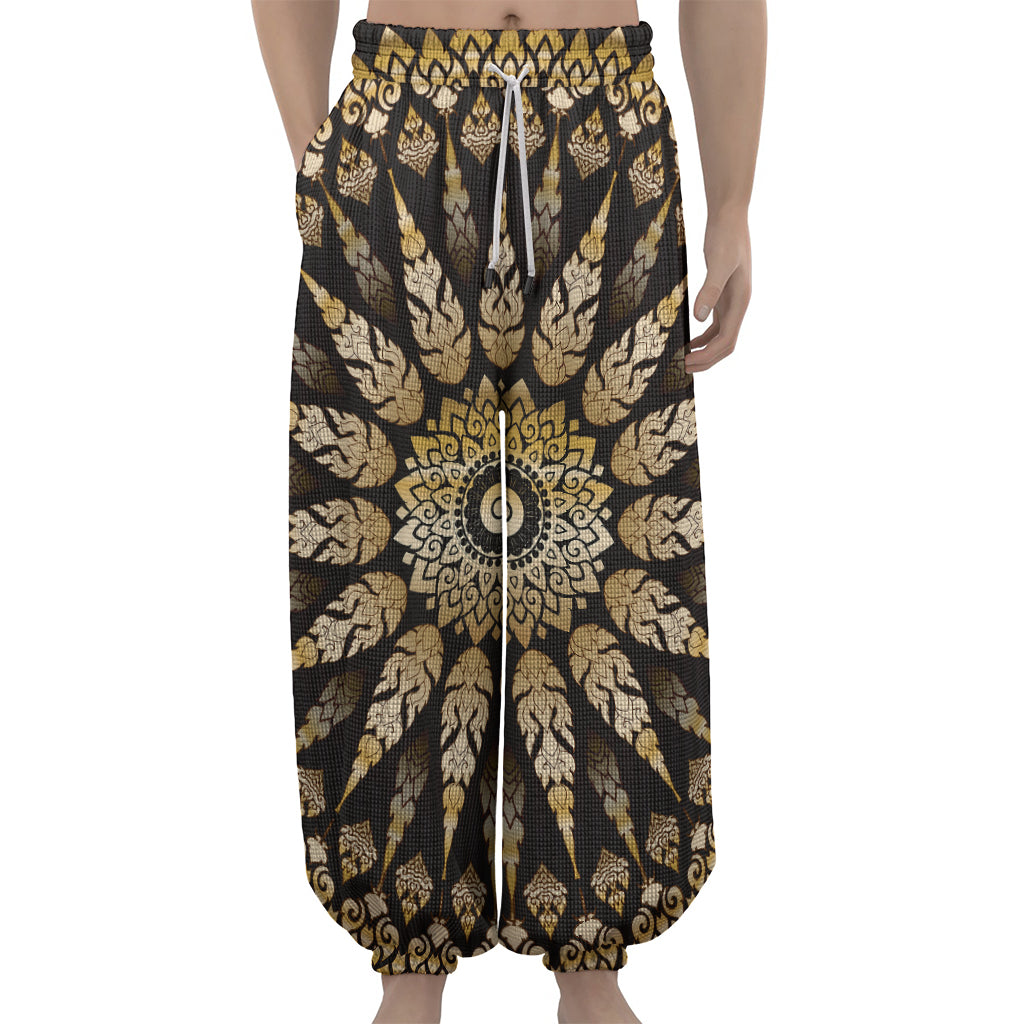 Thai Mandala Print Lantern Pants