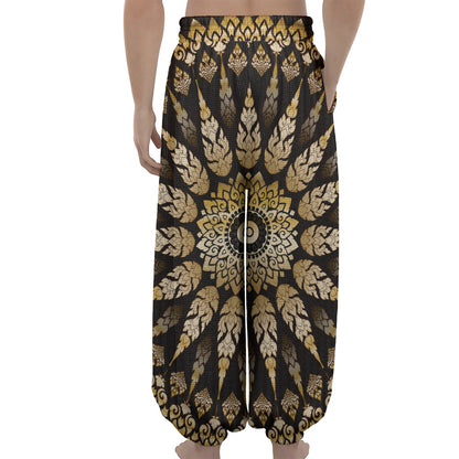 Thai Mandala Print Lantern Pants