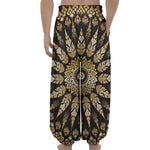Thai Mandala Print Lantern Pants
