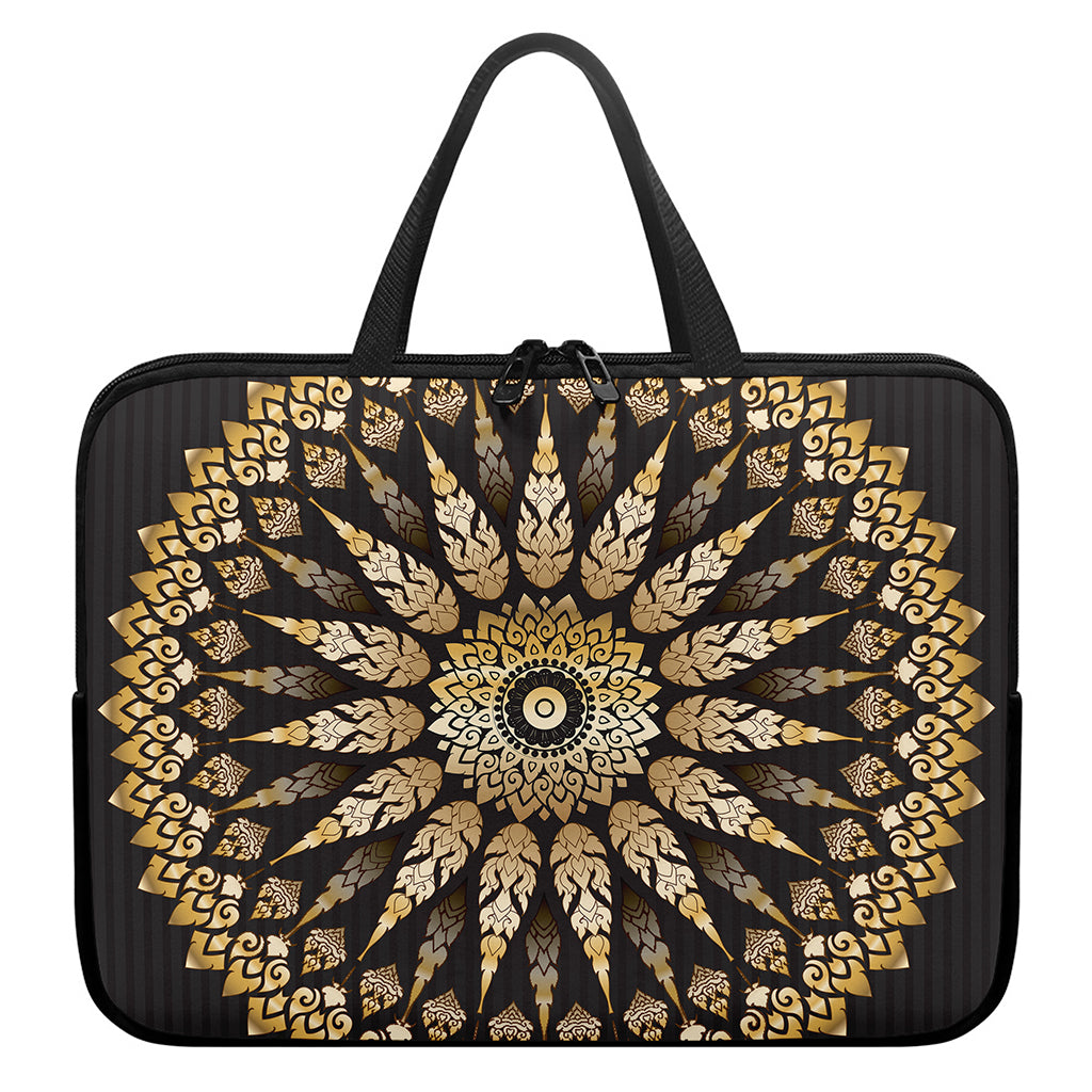 Thai Mandala Print Laptop Sleeve With Handle