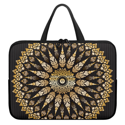 Thai Mandala Print Laptop Sleeve With Handle