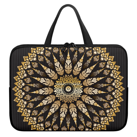 Thai Mandala Print Laptop Sleeve With Handle