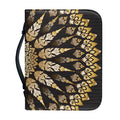 Thai Mandala Print Leather Bible Cover