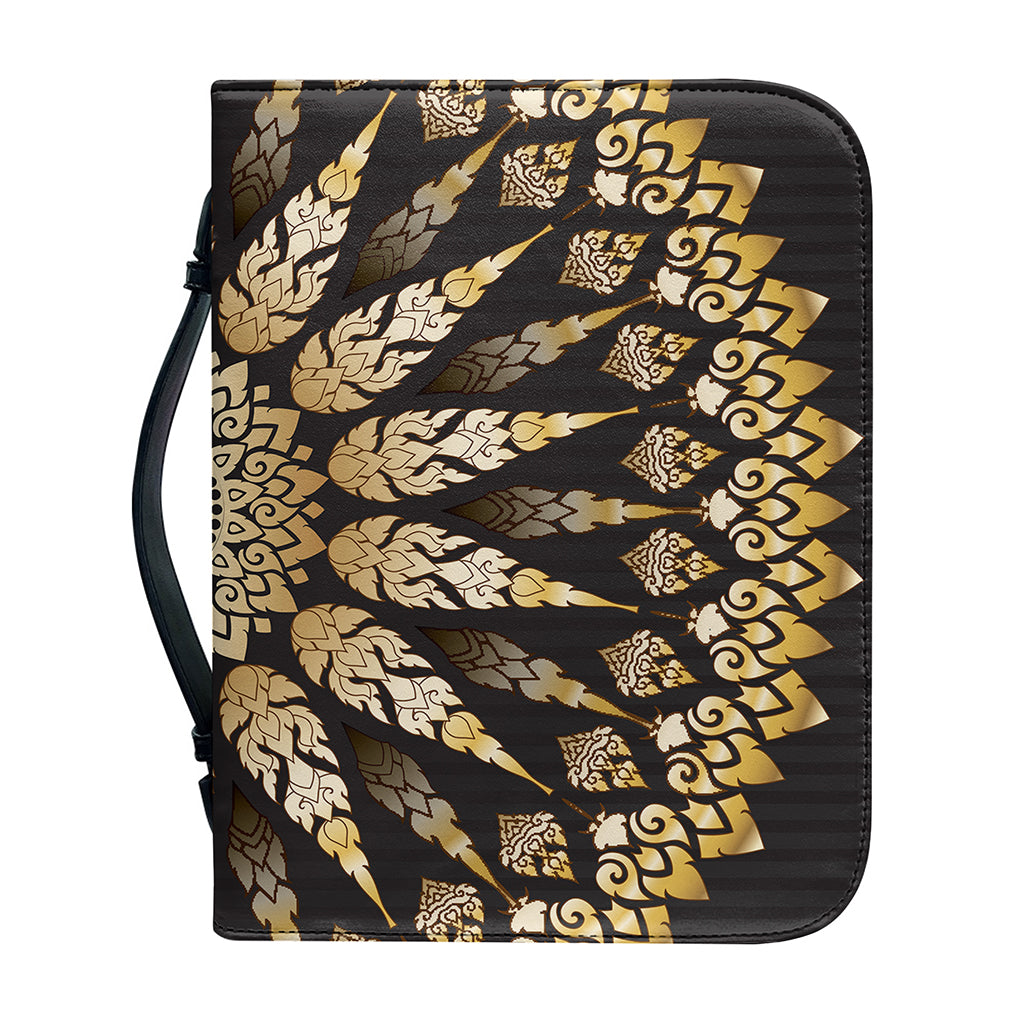 Thai Mandala Print Leather Bible Cover