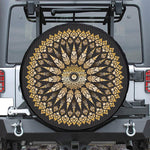 Thai Mandala Print Leather Spare Tire Cover