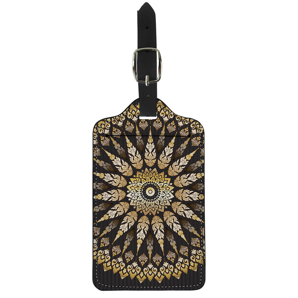 Thai Mandala Print Luggage Tag