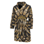 Thai Mandala Print Men's Bathrobe