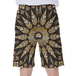 Thai Mandala Print Men's Beach Shorts