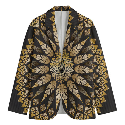 Thai Mandala Print Men's Blazer