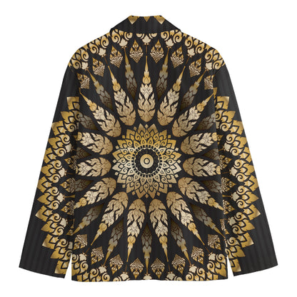Thai Mandala Print Men's Blazer