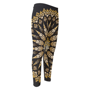 Thai Mandala Print Men's Compression Pants