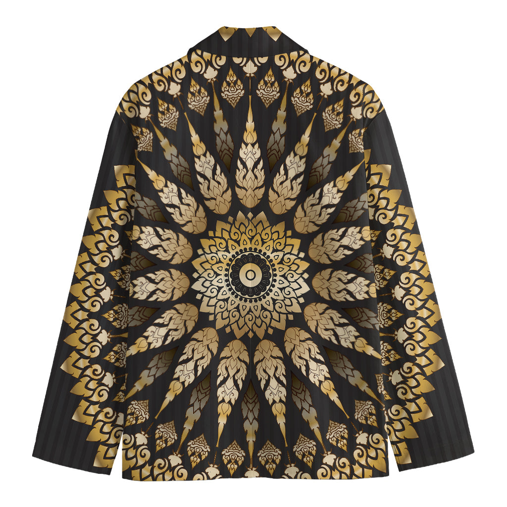 Thai Mandala Print Men's Cotton Blazer