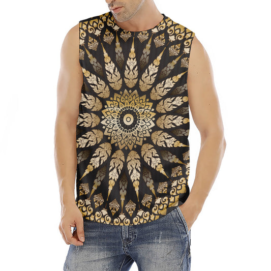 Thai Mandala Print Men's Fitness Tank Top