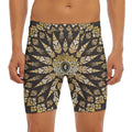 Thai Mandala Print Men's Long Boxer Briefs